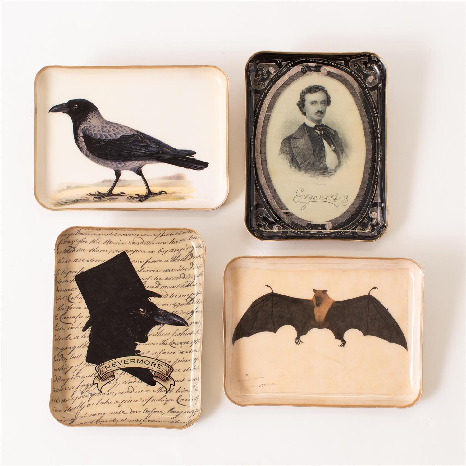 Wall Art - Nevermore Tray Set of 4