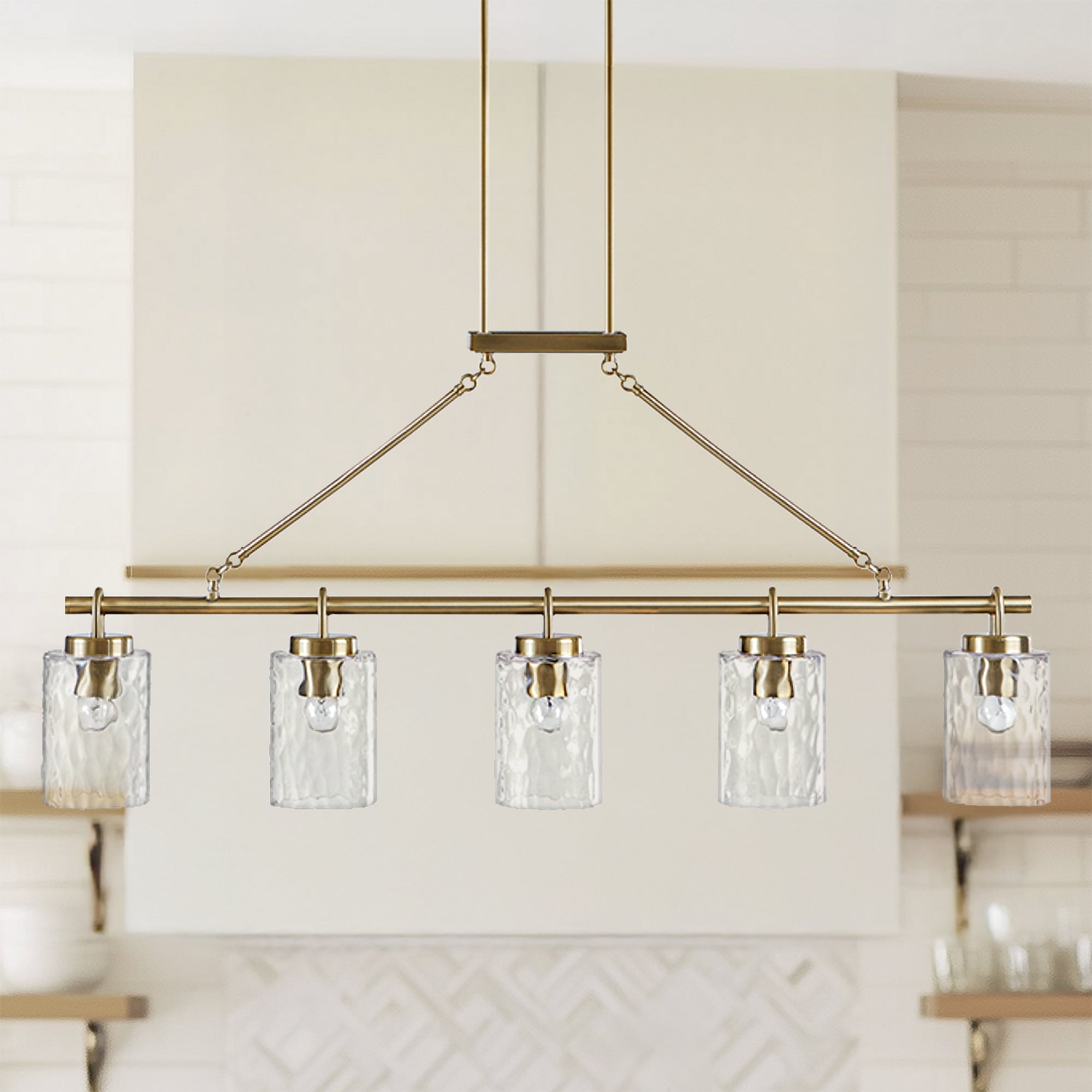 Curiana 6-Globe Light Architectural Metal Chandelier