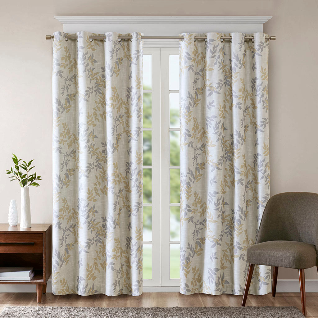 Julie Printed Botanical Blackout Curtain Panel