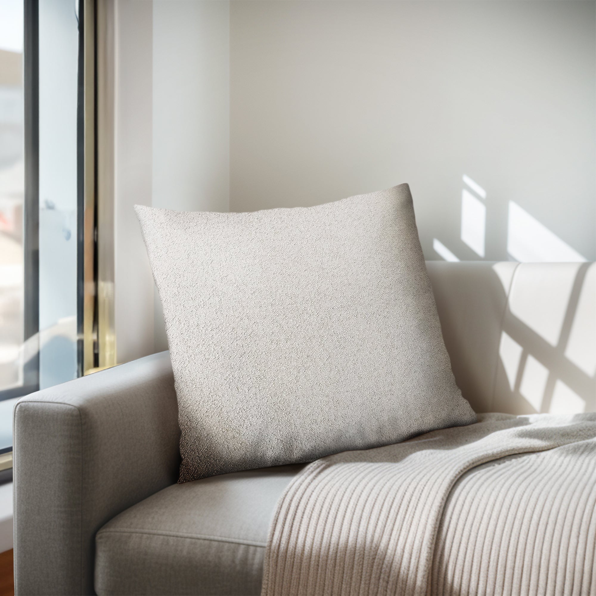 Scarlett Solid Boucle Square Pillow