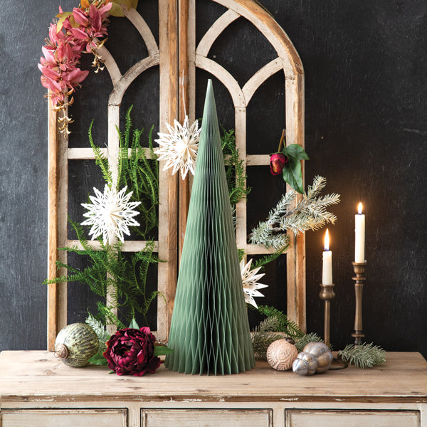 Extra Large Paper Honeycomb Tree - Green Cyprus