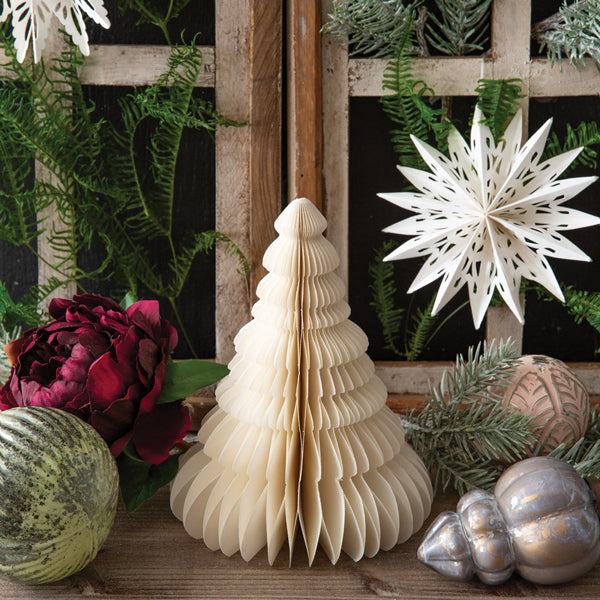 Extra Small Paper Honeycomb Tree - White Spruce