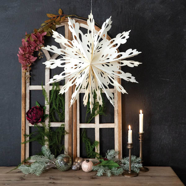 20'' Paper Snowflake Hanging Decor