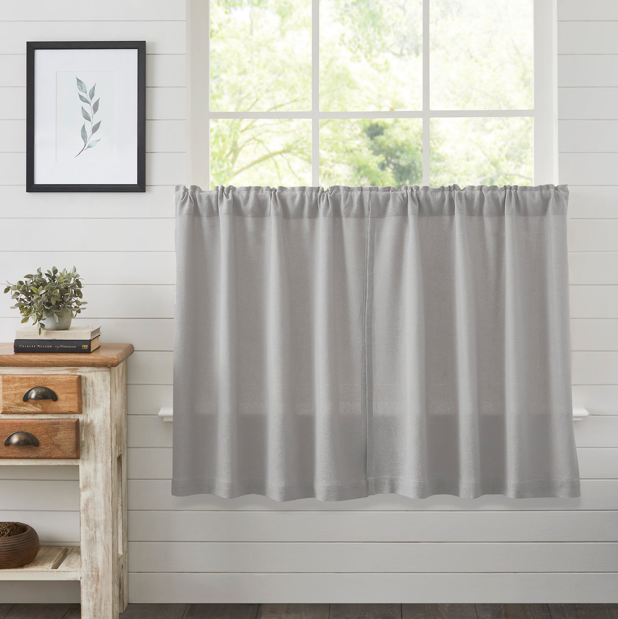 Burlap Dove Grey Tier Set of 2 L36xW36