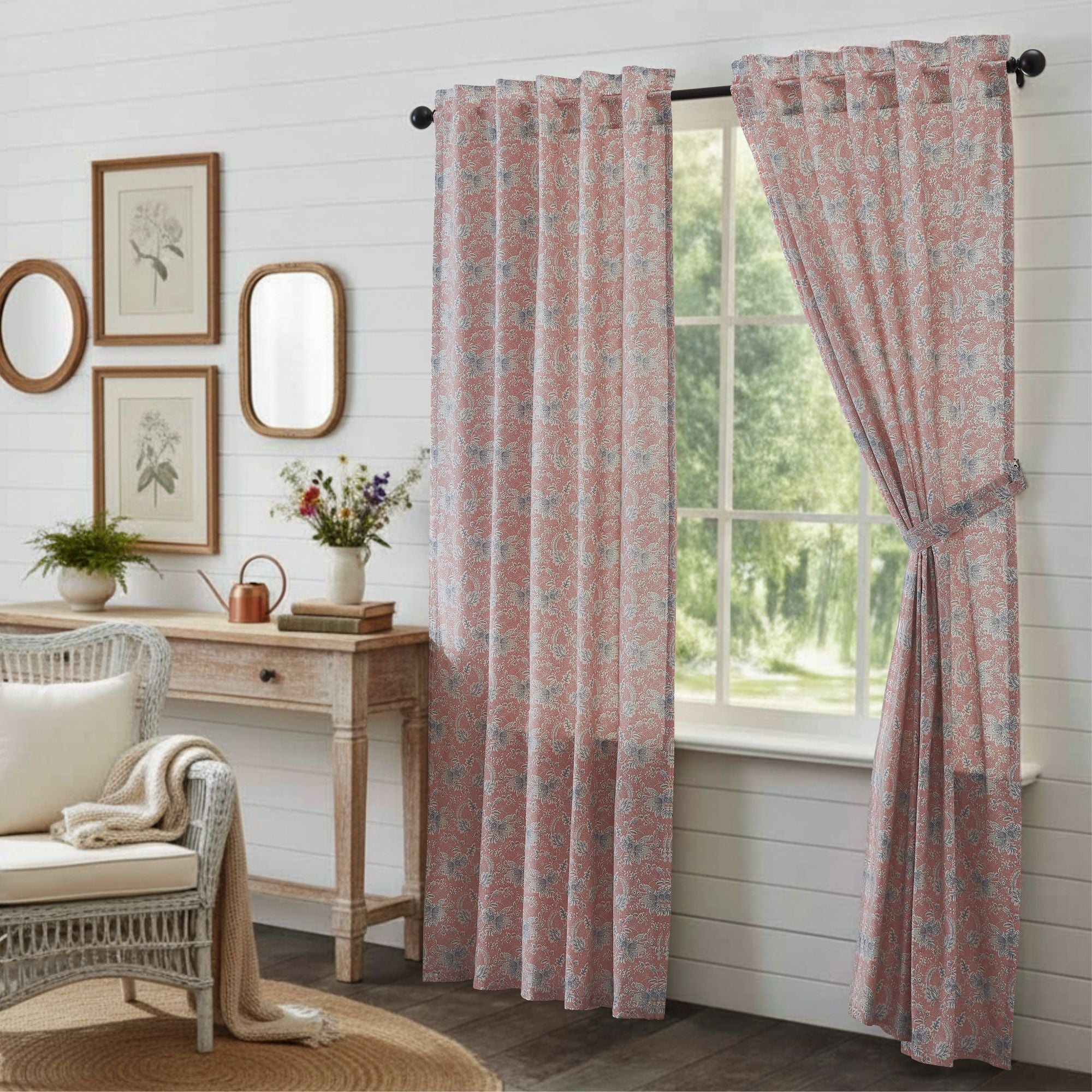 Kaila Floral Panel Set of 2 84x40