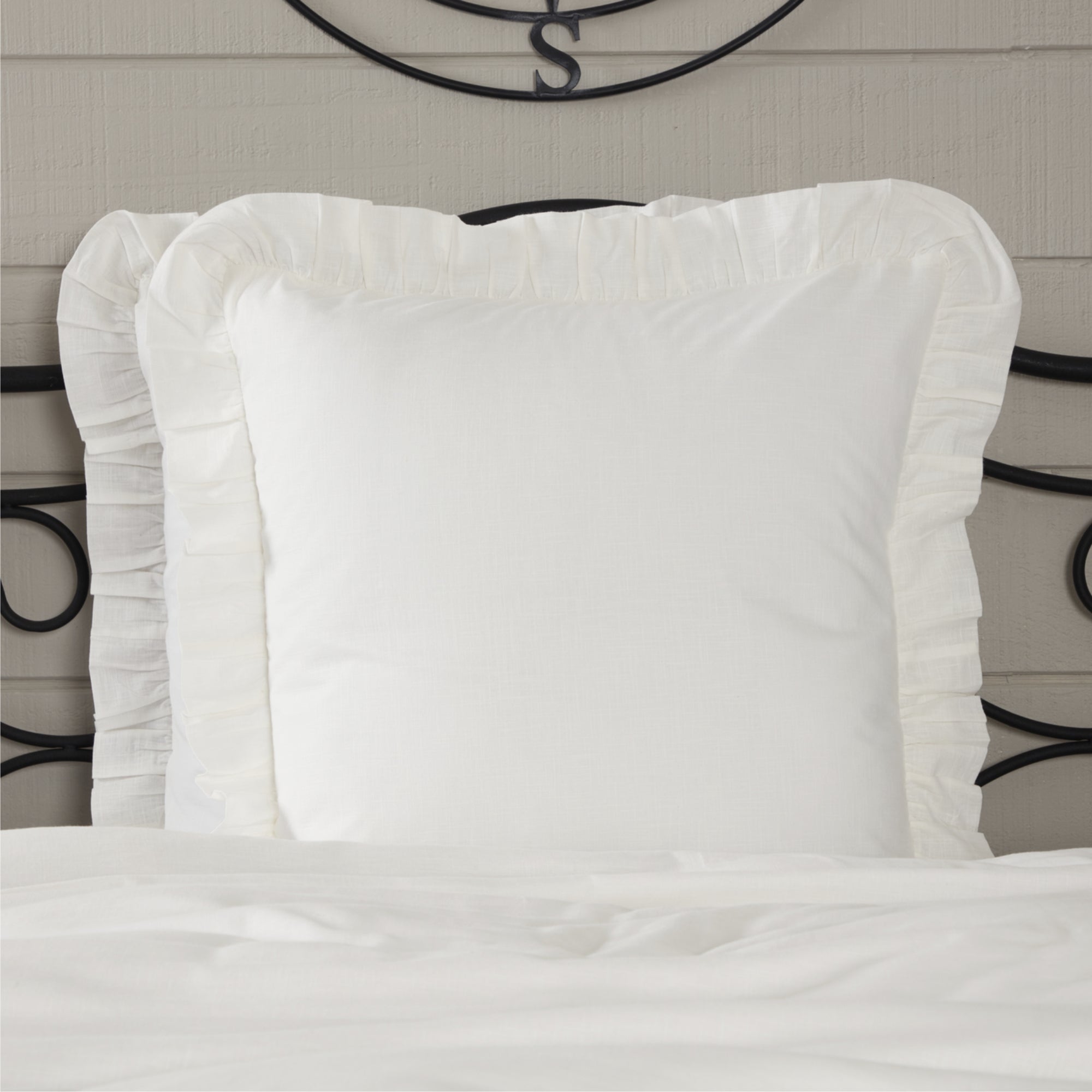 Elizabeth Ruffled Fabric Euro Sham