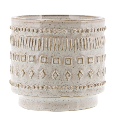 Peru Cachepot - Sm - White