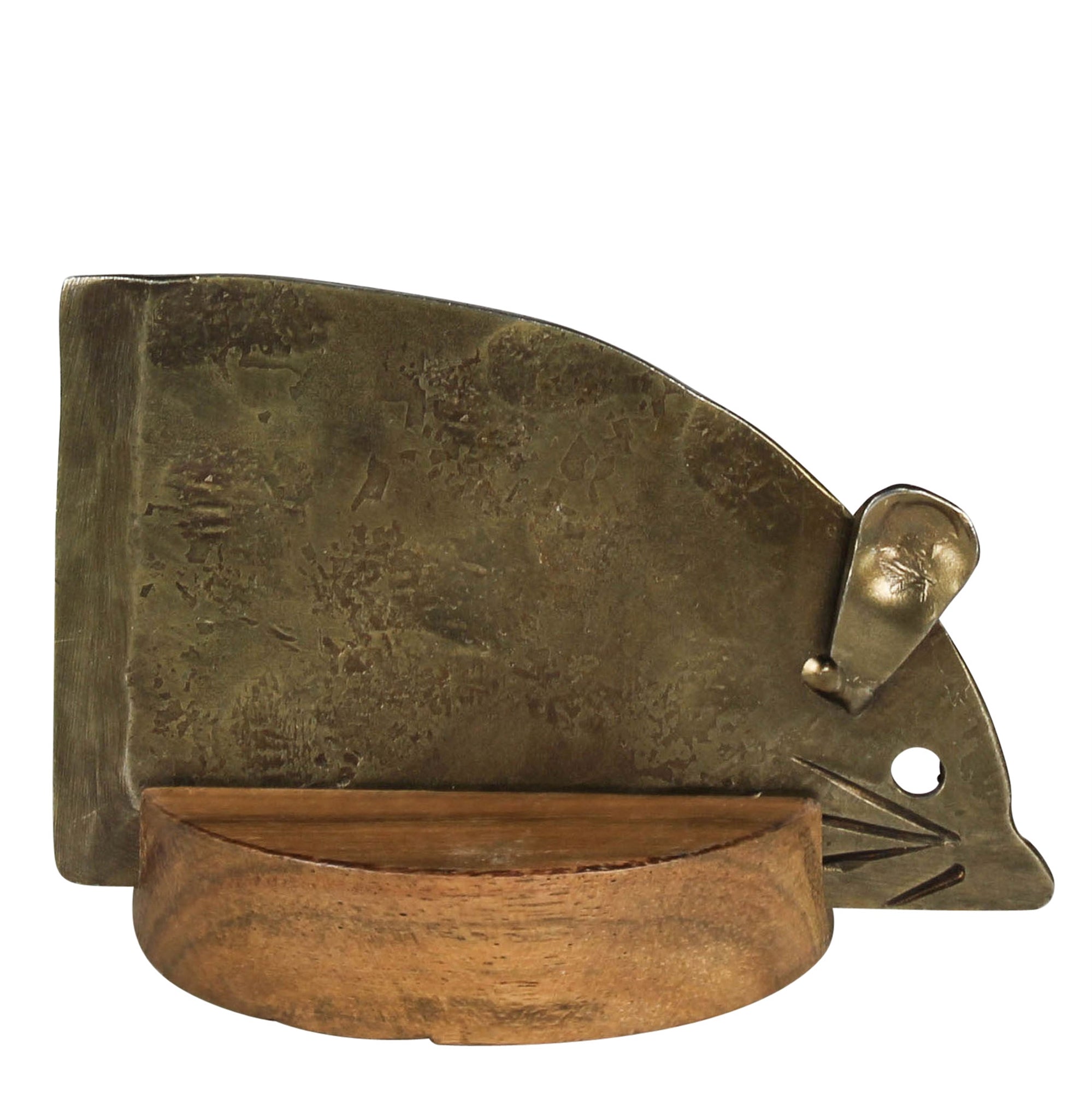 Mouse Cheese Knife, Antique Gold