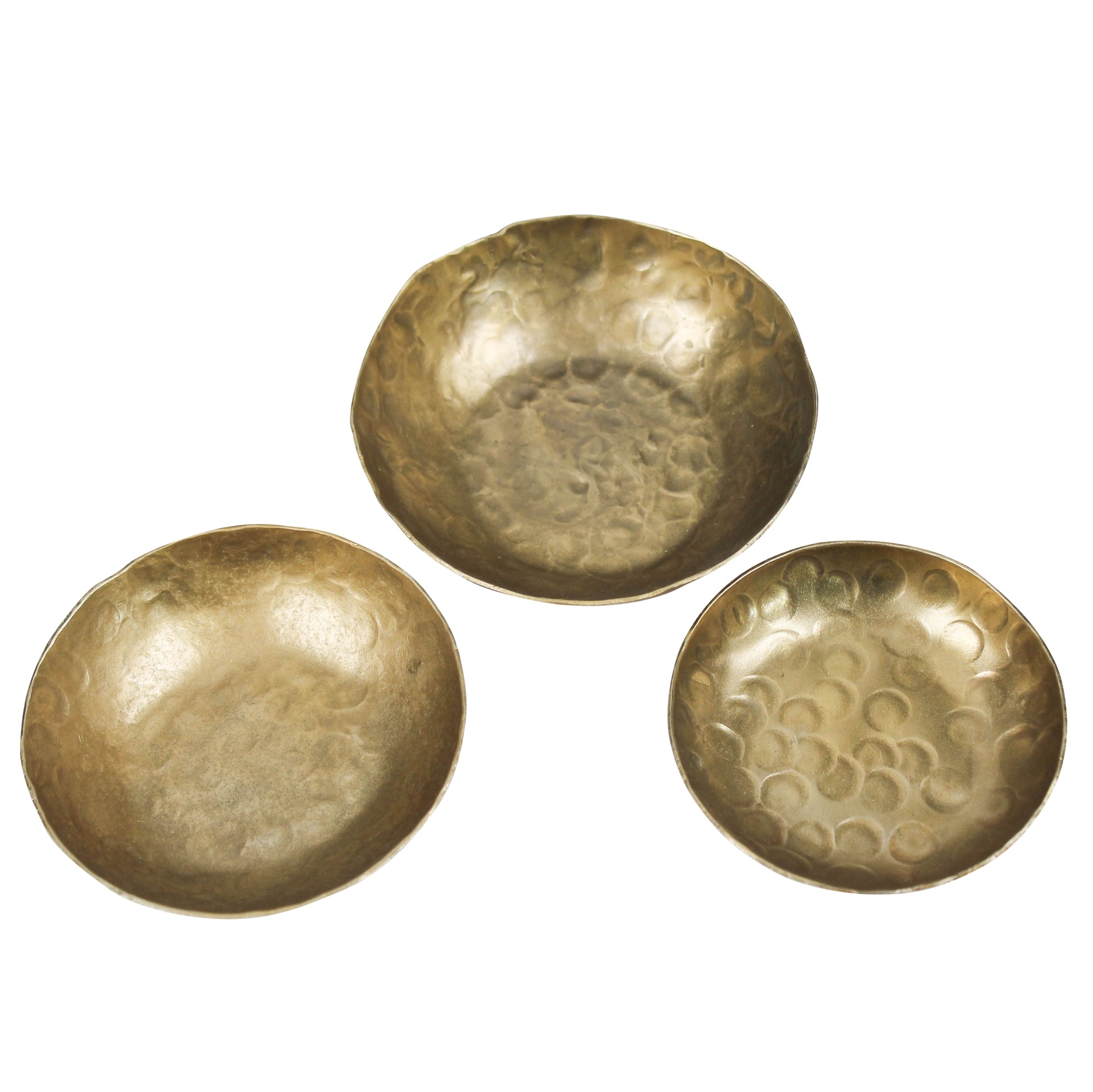 Hammered Bowls, Set of 3