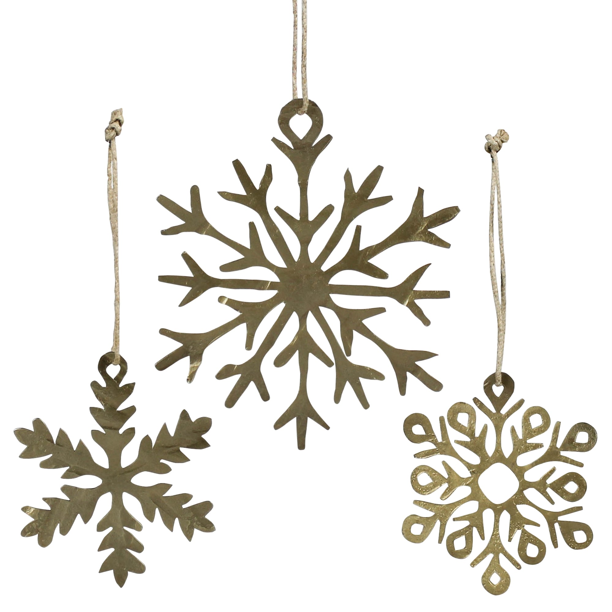 Snowflake Ornaments, Set of 3