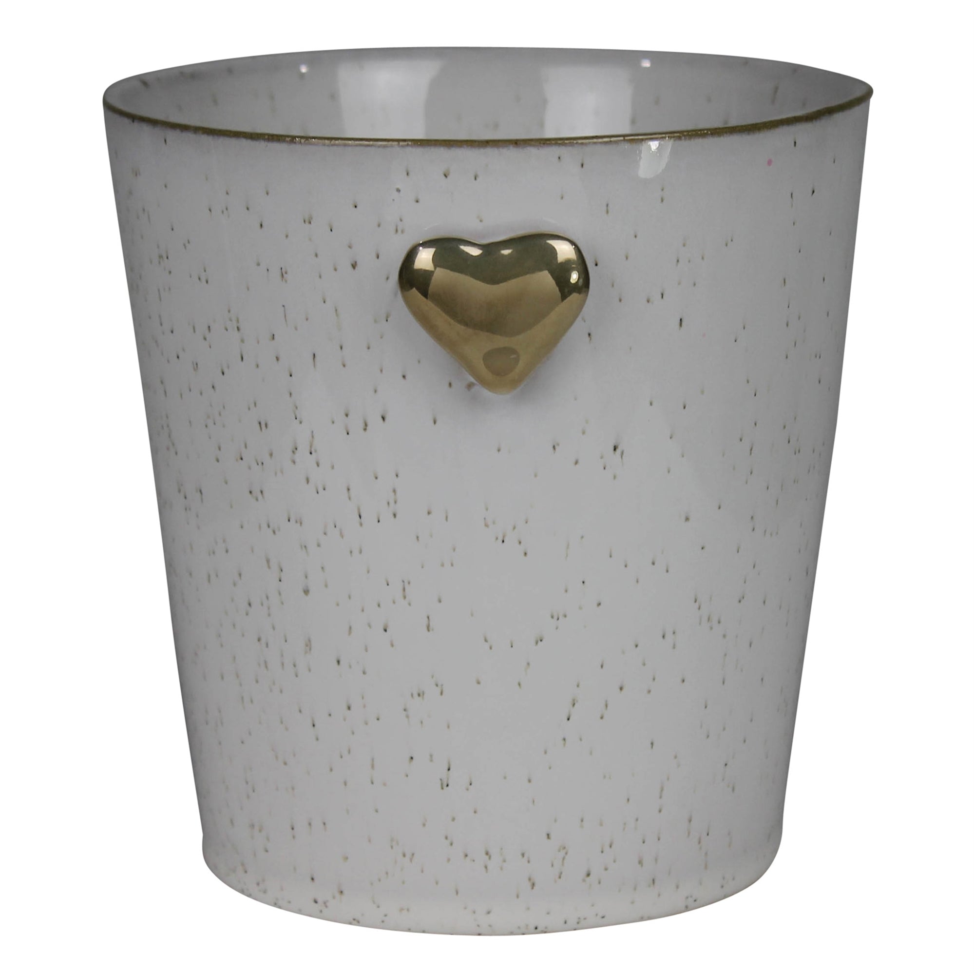 Cachepot with Heart, Ceramic