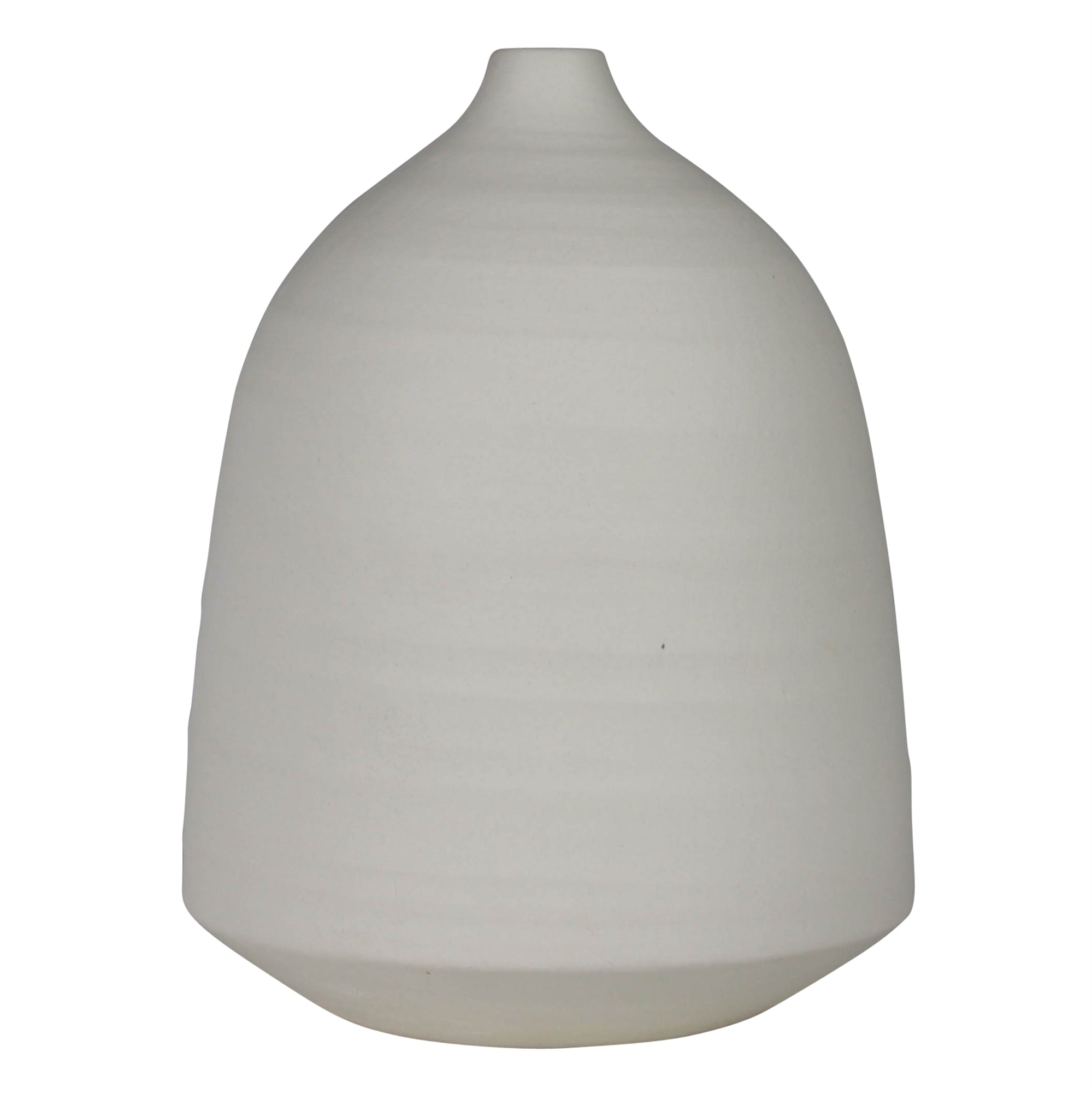 Bisque White Vase, Ceramic - Lrg