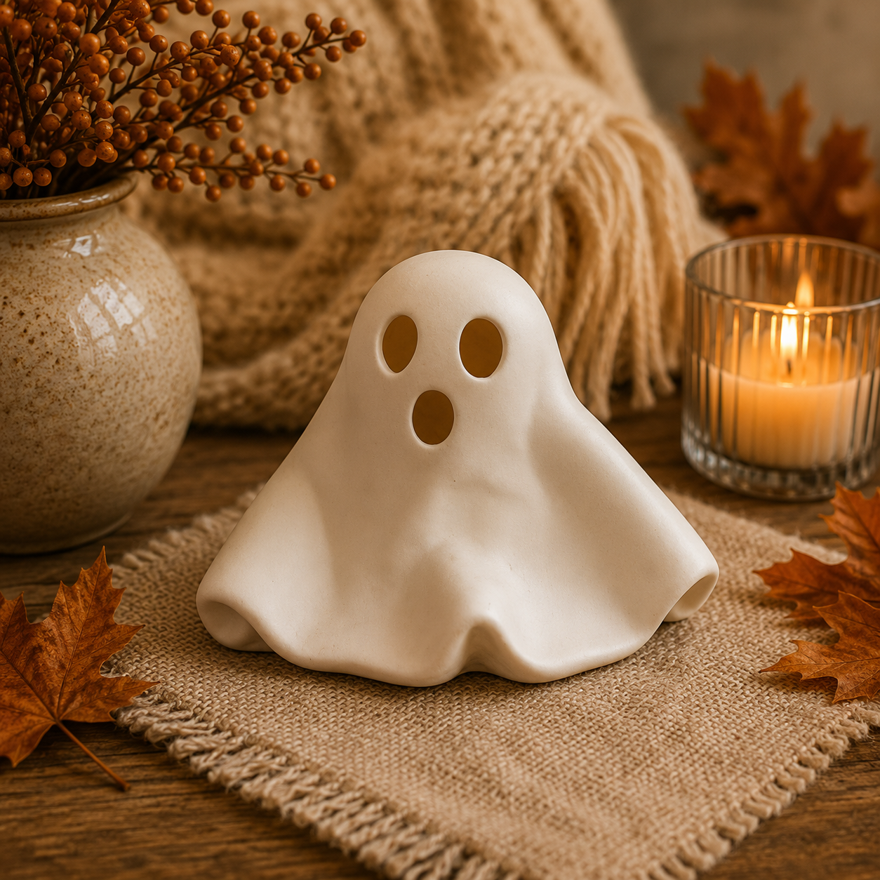 Stoneware Bisque Ghost