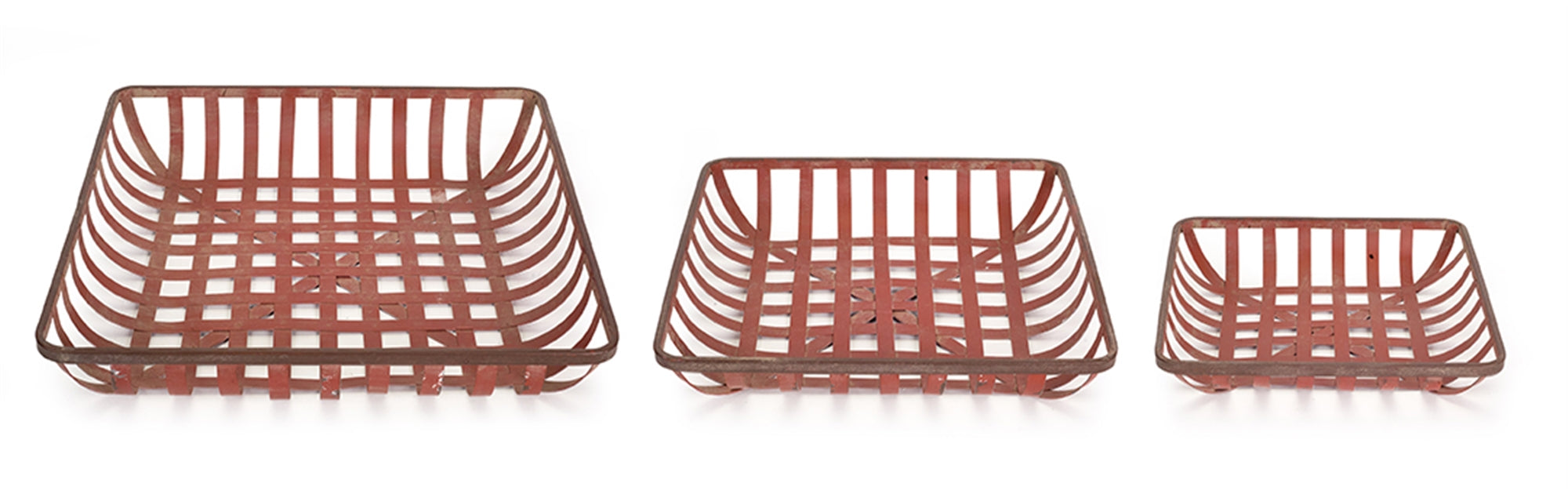 Tray (Set of 3) 13.25"L, 15.75"L, 18"L Metal
