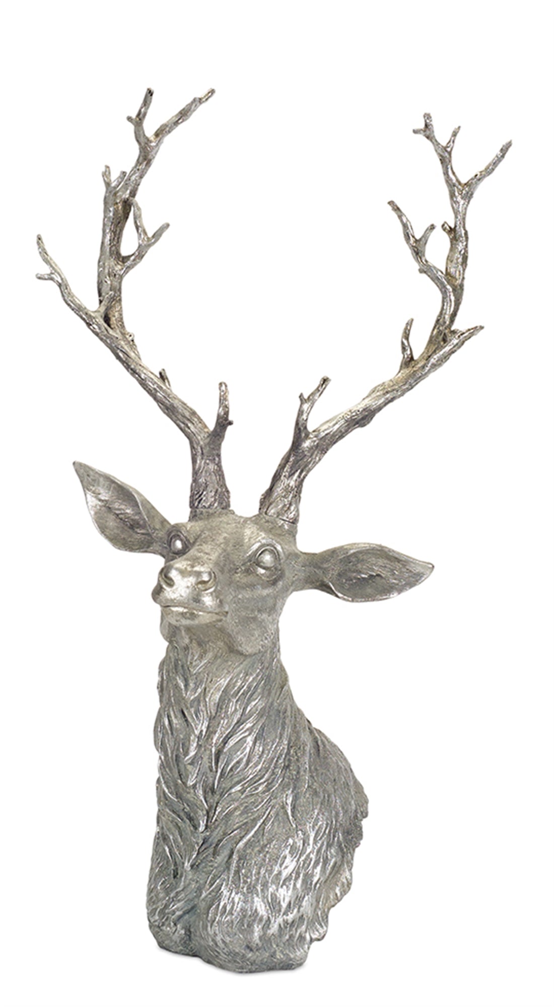 Deer Bust 14.5"L x 29.5"H Poly Stone