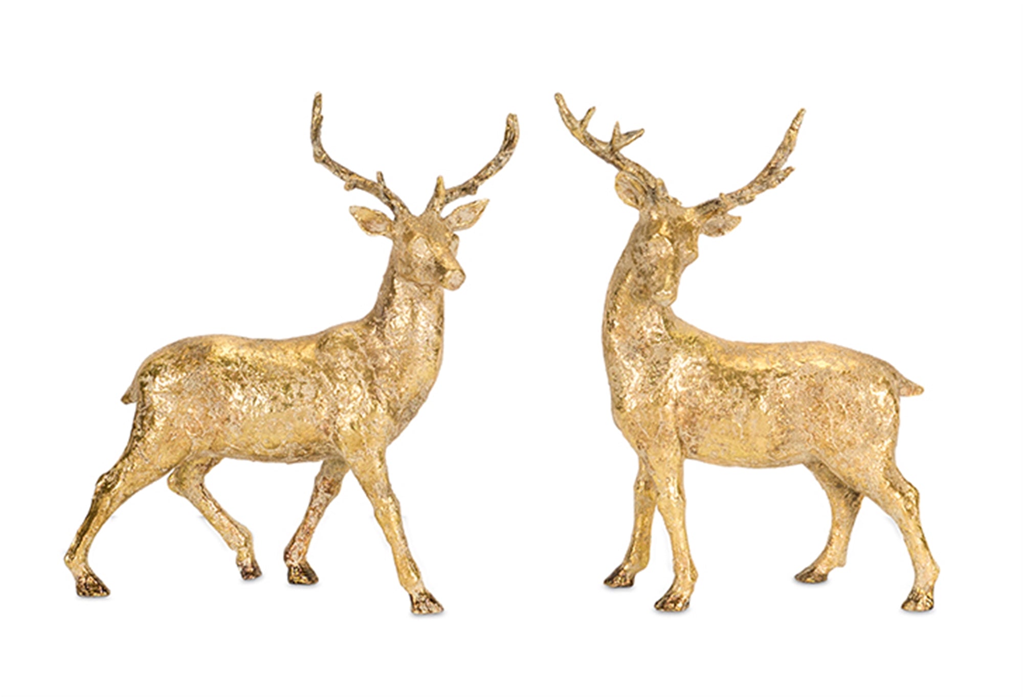 Deer (2 Asst) 15"H Poly Stone