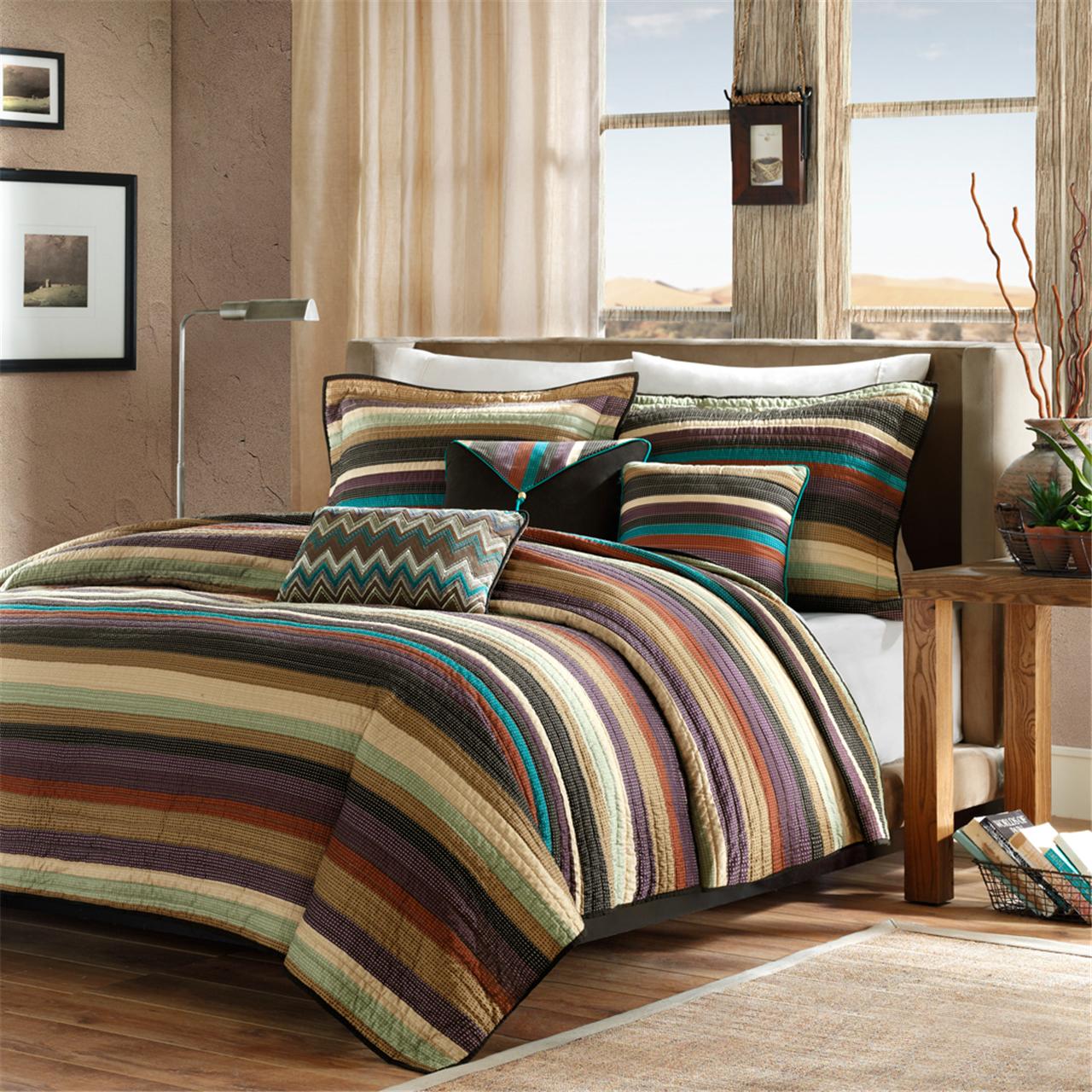 Yosemite 6 Piece Quilt Set with Cotton Bed Sheets