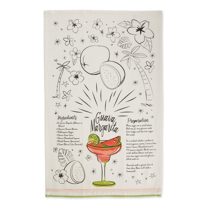 Tropical Sips Recipe Dishtowel