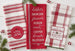 Reindeer Lineup Dishtowel