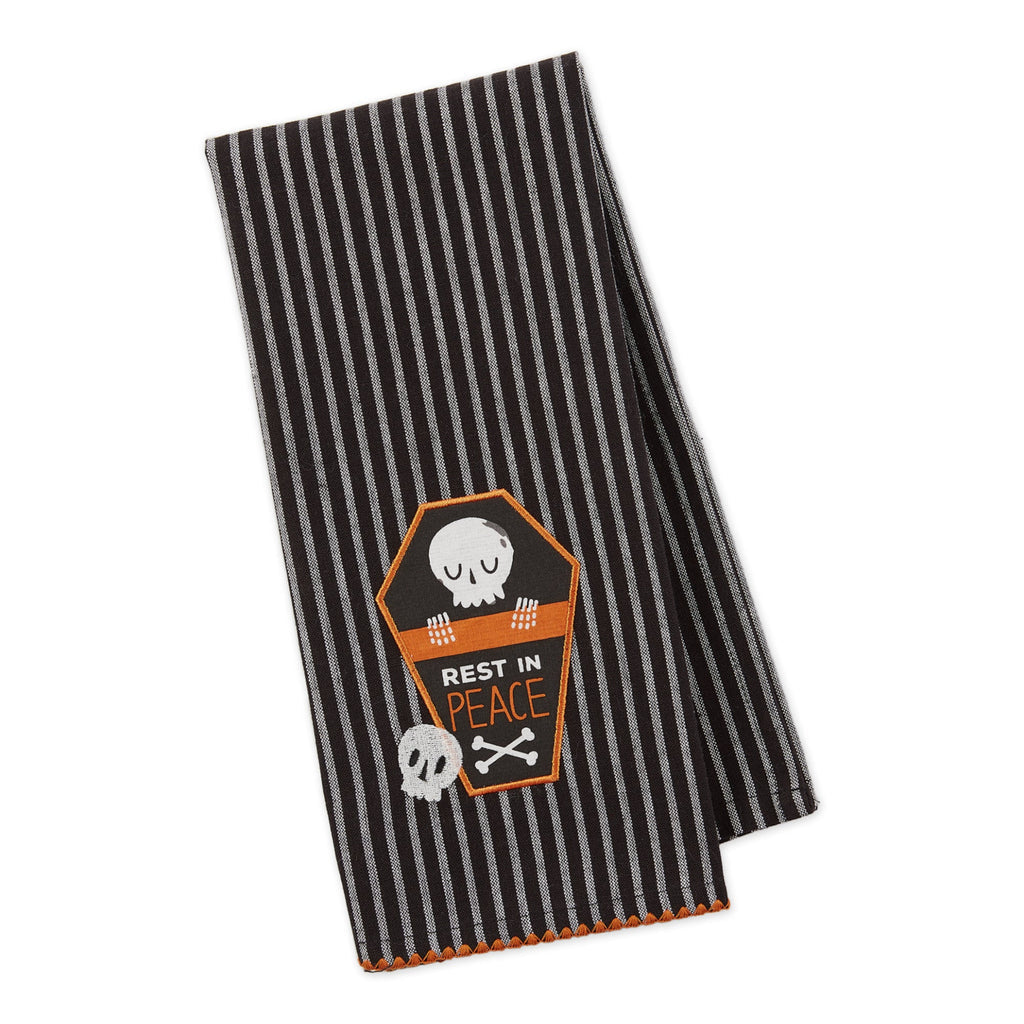 Coffin Buddy Embellished Kitchen Towel
