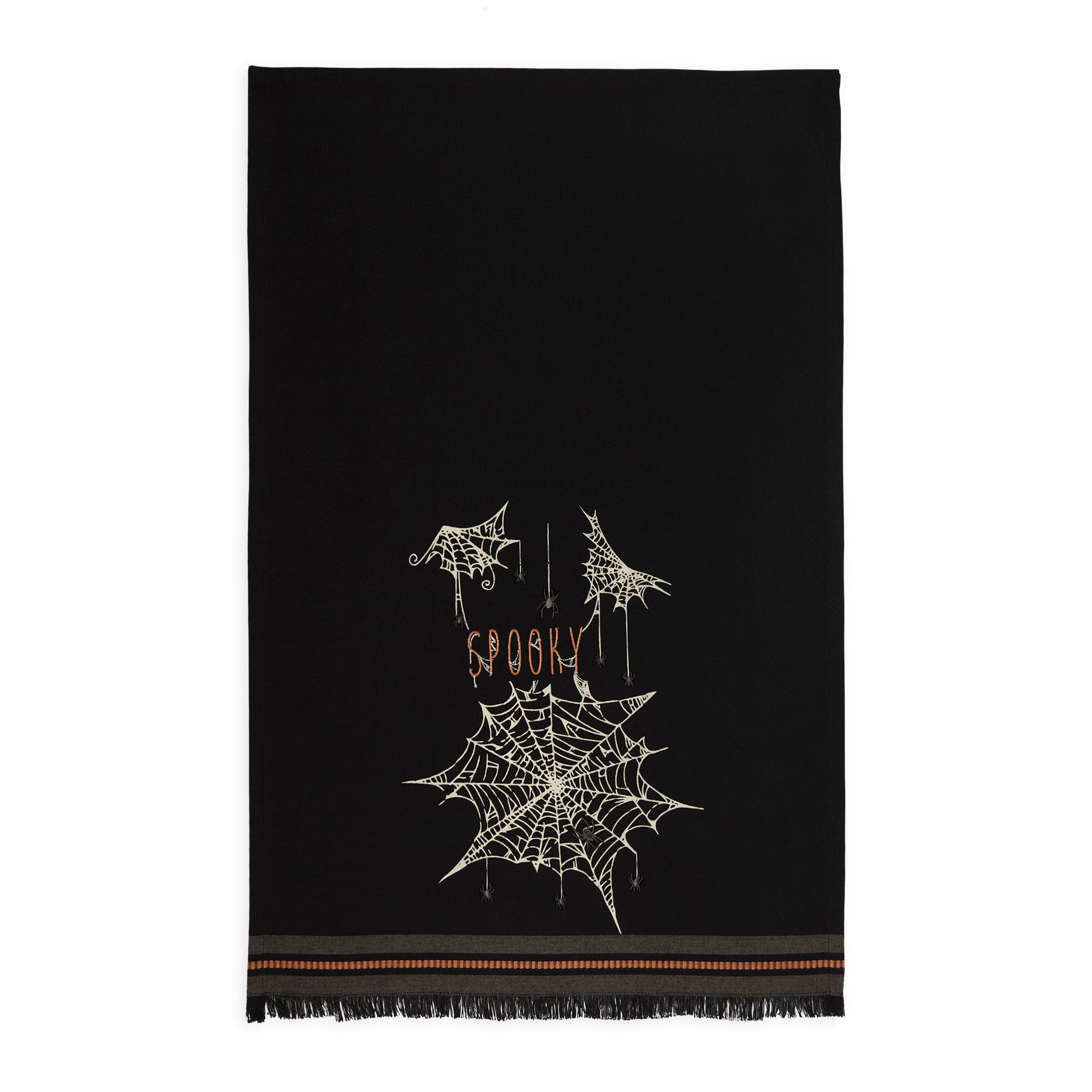 Spooky Embellished Dishtowel