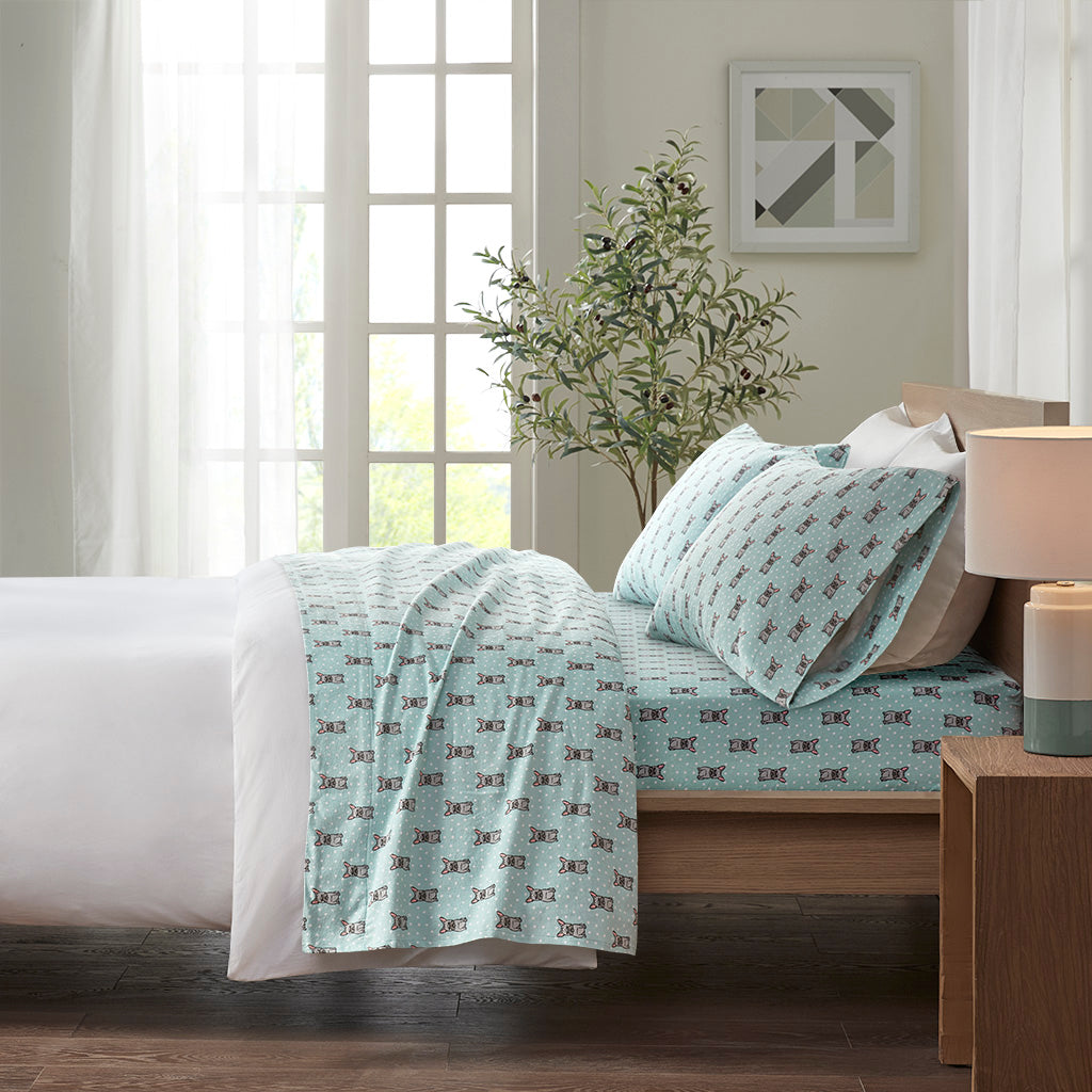 Cozy Flannel Printed Sheet Set