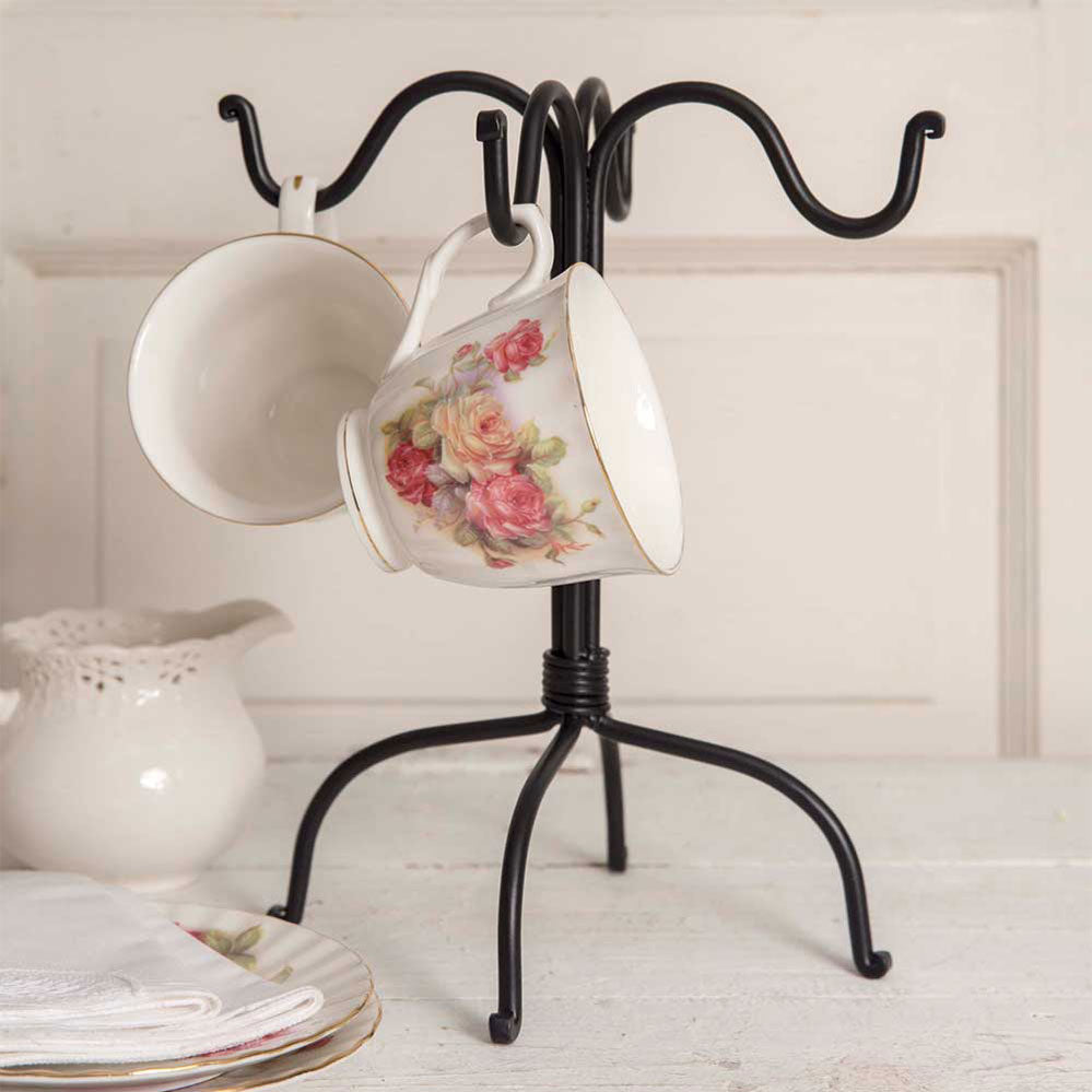 Four Hook Mug Rack (S/2)