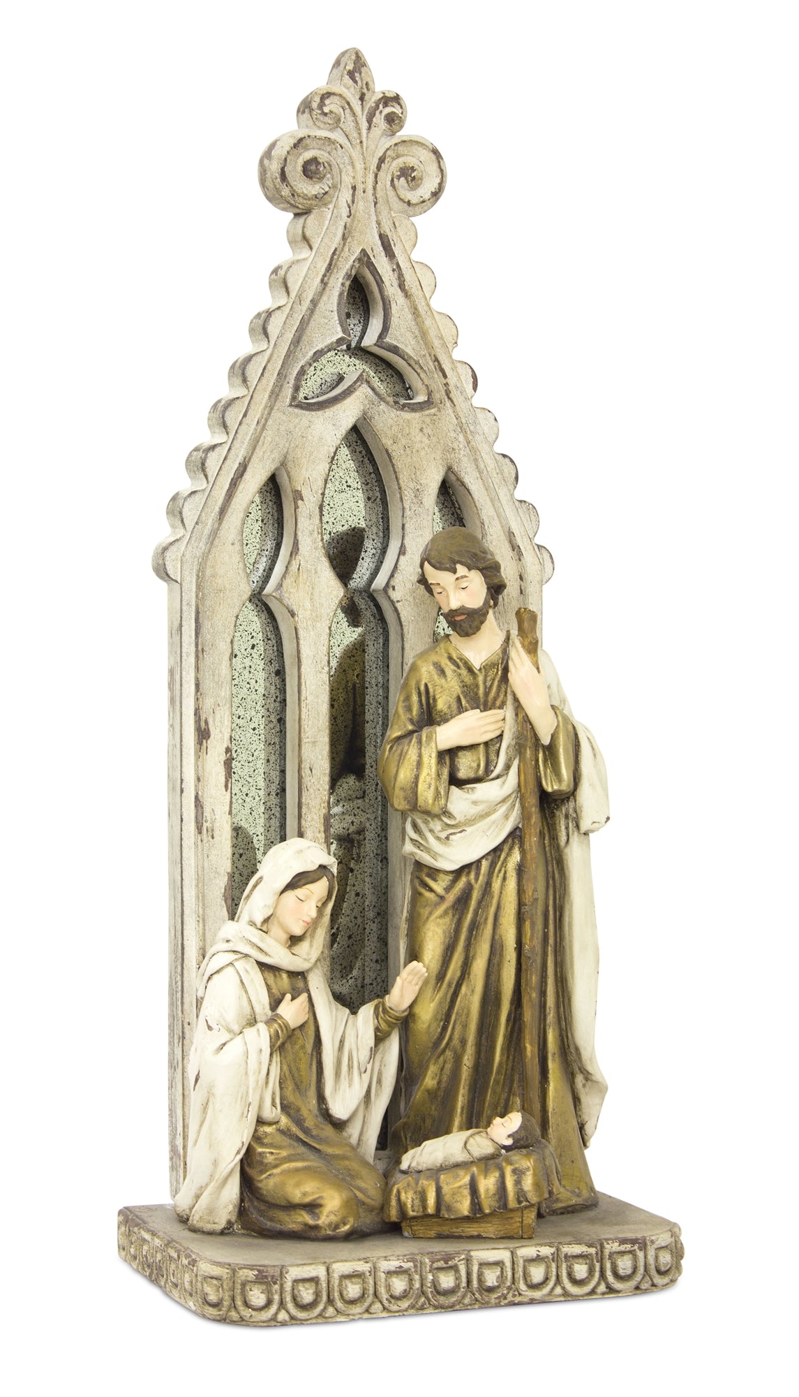 Holy Family w/Arch 19.25”H Resin