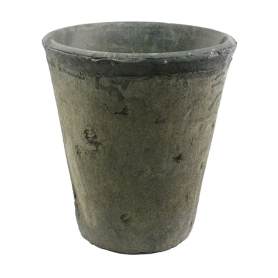 Rustic Terra Cotta Rose Pot - Lrg - Moss Grey (5610056089757)