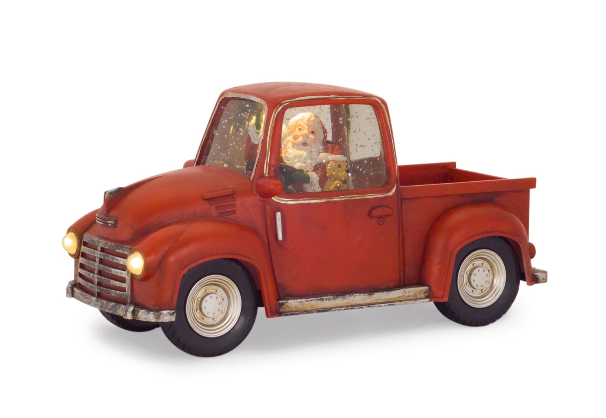 LED Truck w/6 Hr Timer 11.25"L x 6"H  (Requires 3 AA Batteries, Not Included or USB Cord Incl