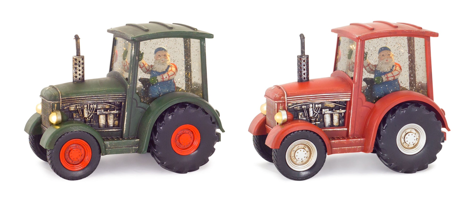 LED Tractor w/6 Hr Timer (2 Asst) 8.75"L x 6.75"H  (Requires 3 AA Batteries, Not Included or