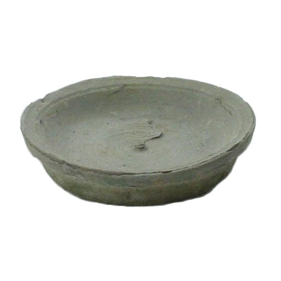 Rustic Terra Cotta Saucer 5 in - Moss Grey (5610055794845)
