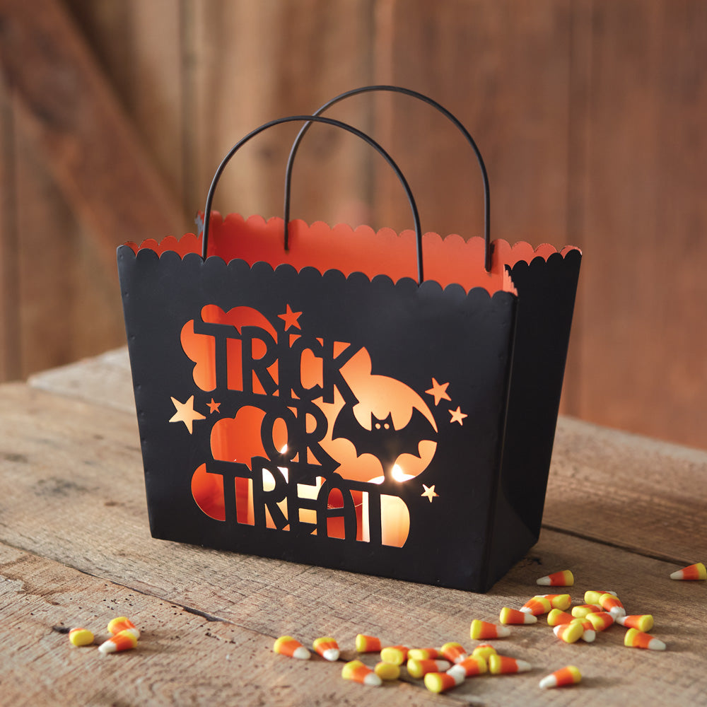 Trick Or Treat Metal Luminary