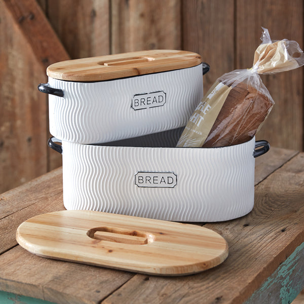 Farmhouse Bread Boxes (S/2)