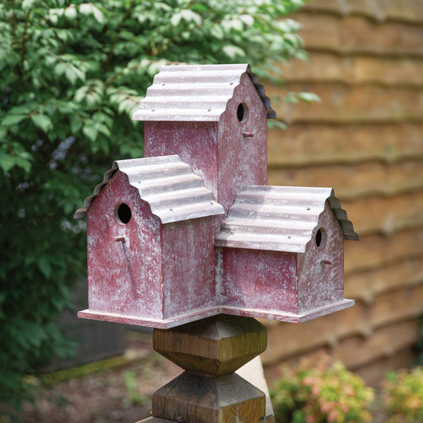 Multi-Level Crimson Roost Birdhouse