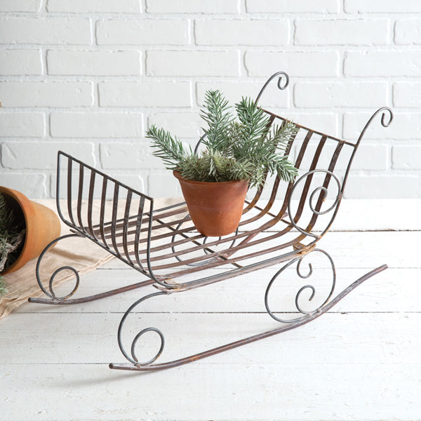 Large Rustic Yuletide Sled