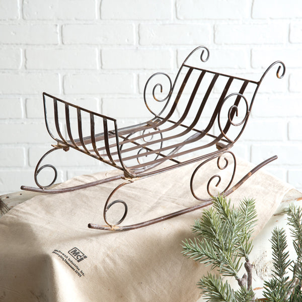 Small Rustic Yuletide Sled