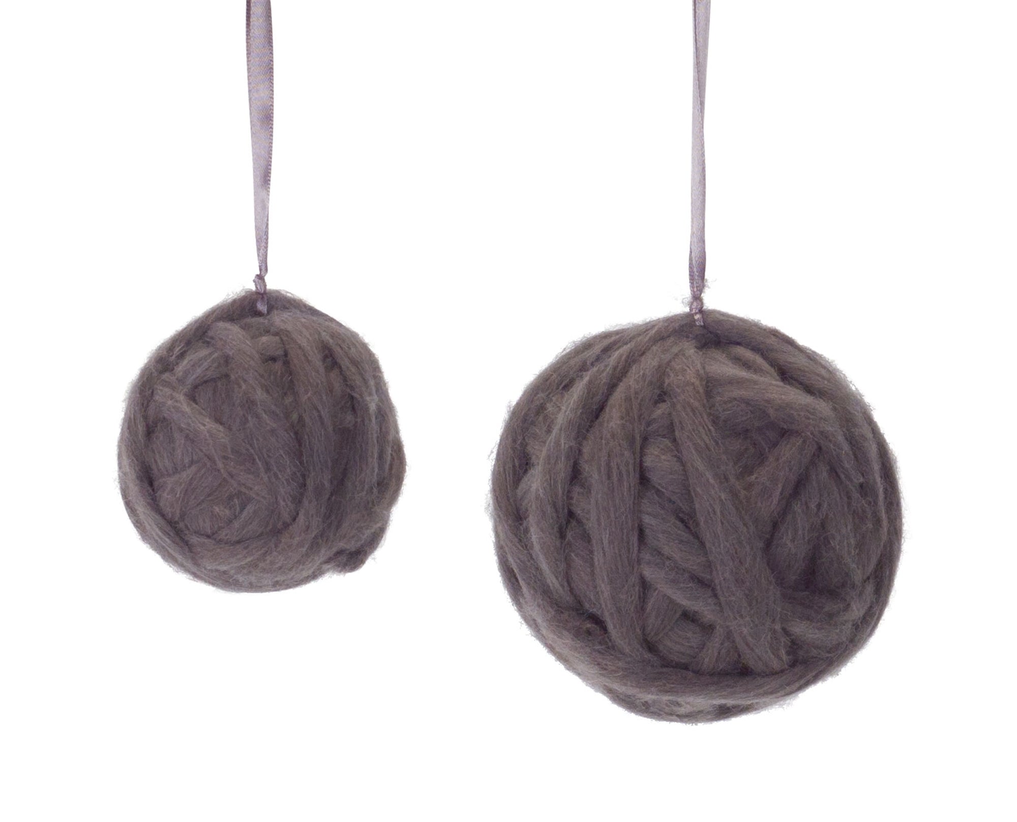 Ornament (Set of 2) 3.25"H, 4.5"H Yarn