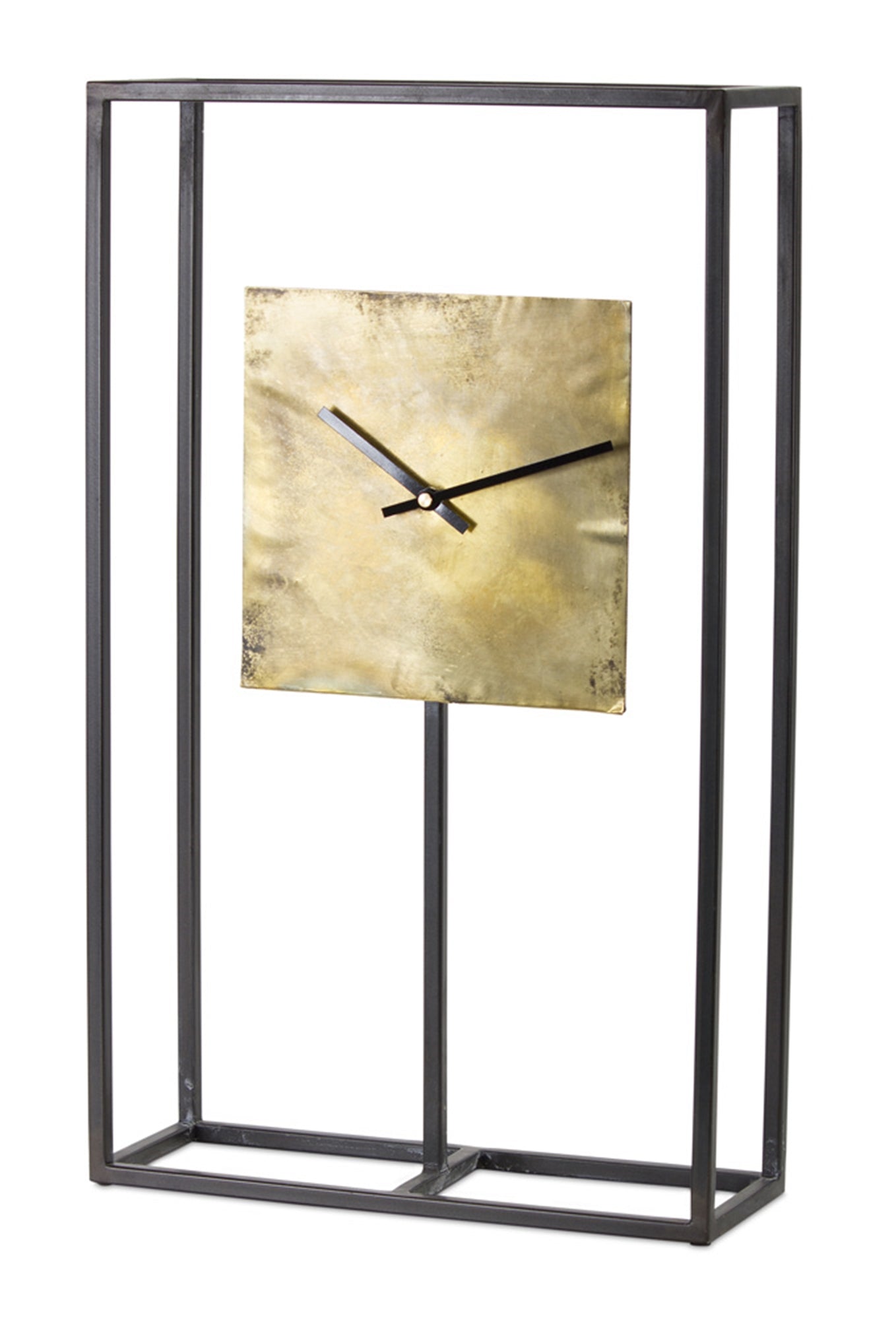 Clock 13"L x 21.75"H Iron/Copper