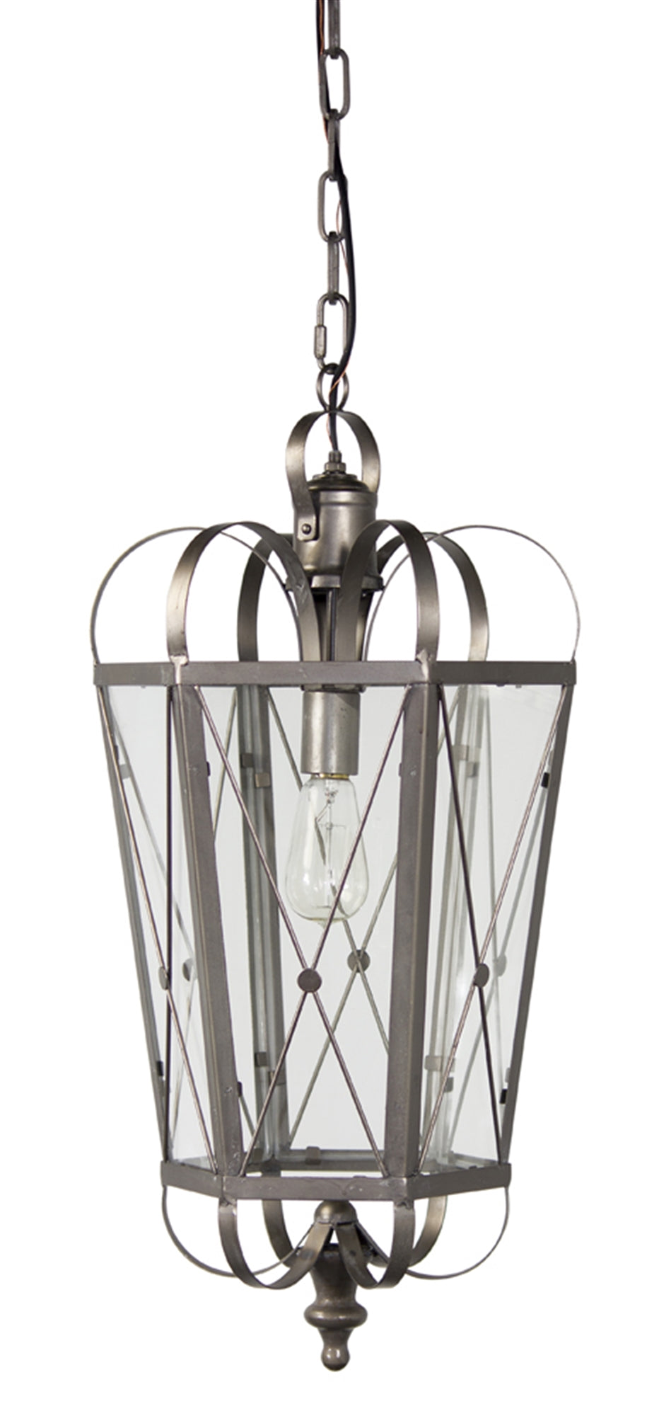 Hanging Lamp Max 40W 12"D x 27"H Iron