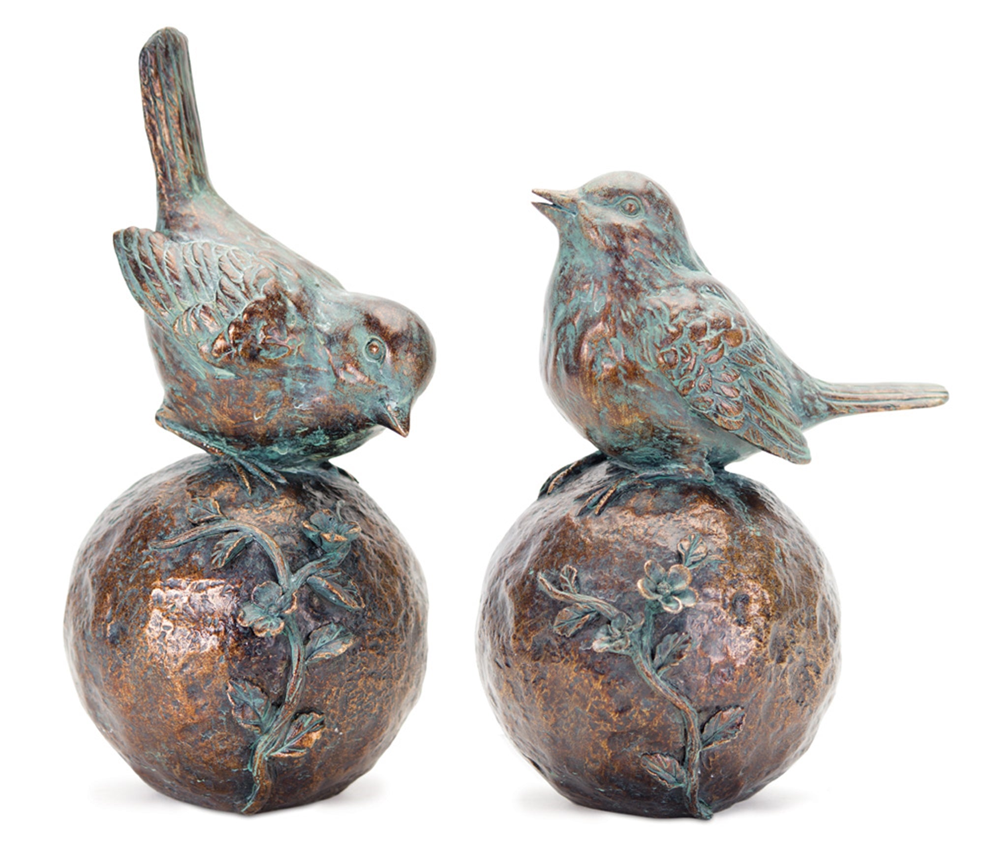 Bird/Orb (2 Asst) 8.5"H, 10.5"H Resin