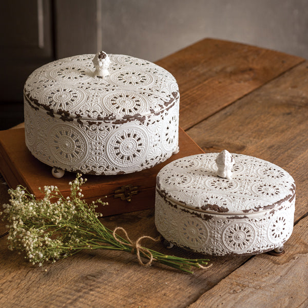 Set of Two Vintage Trinket Boxes