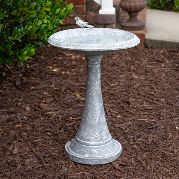 Enchanted Garden Metal Birdbath