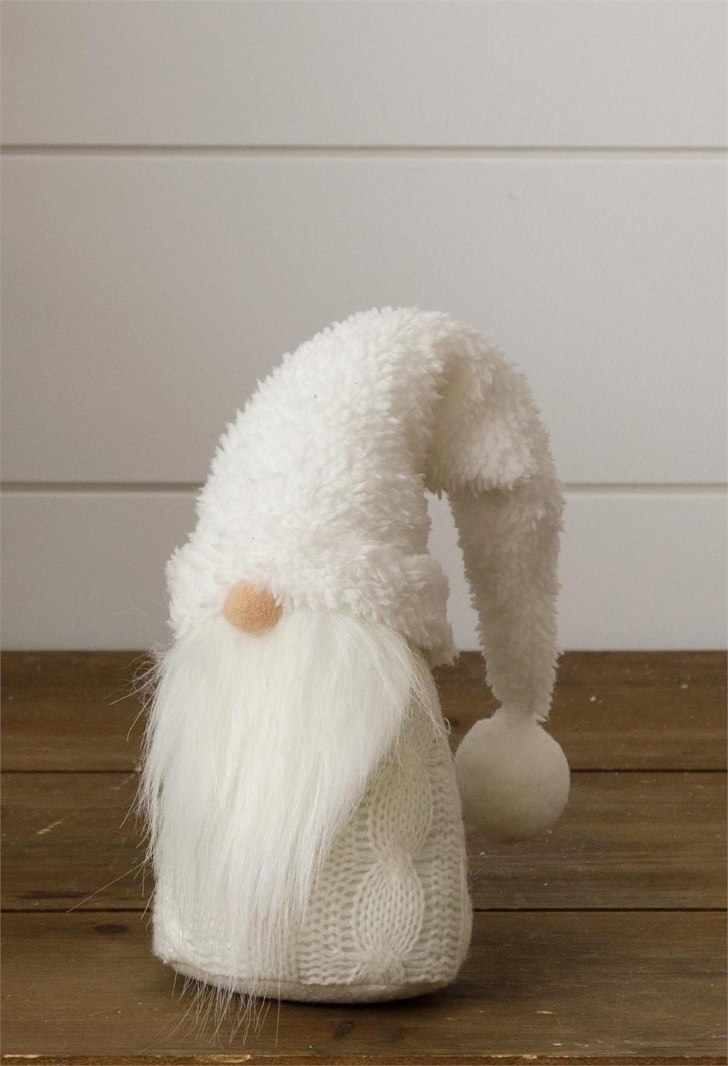 Gnome - White With Fuzzy Hat, Sm