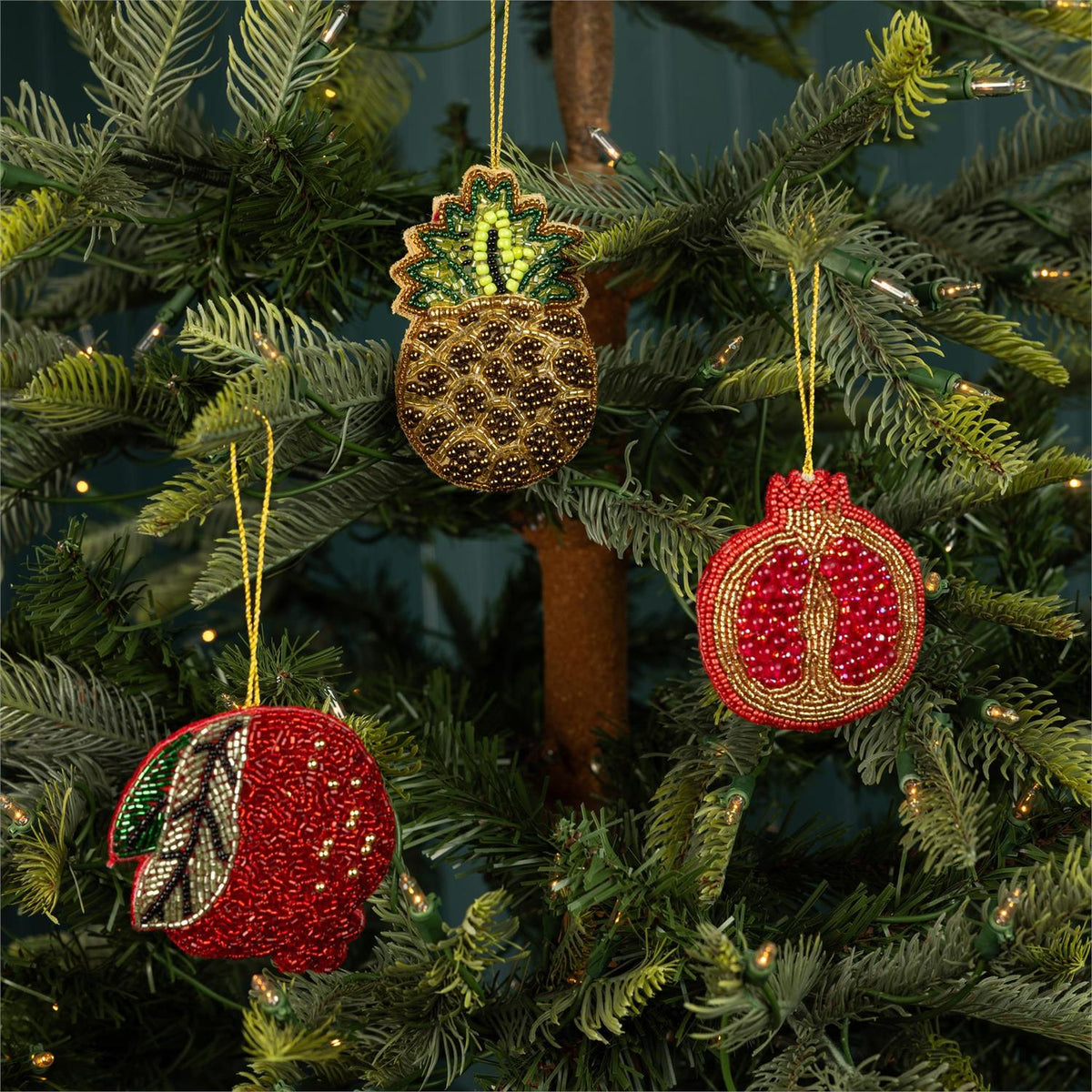 Ornament - Heritage Beaded Fruit (3 Styles)