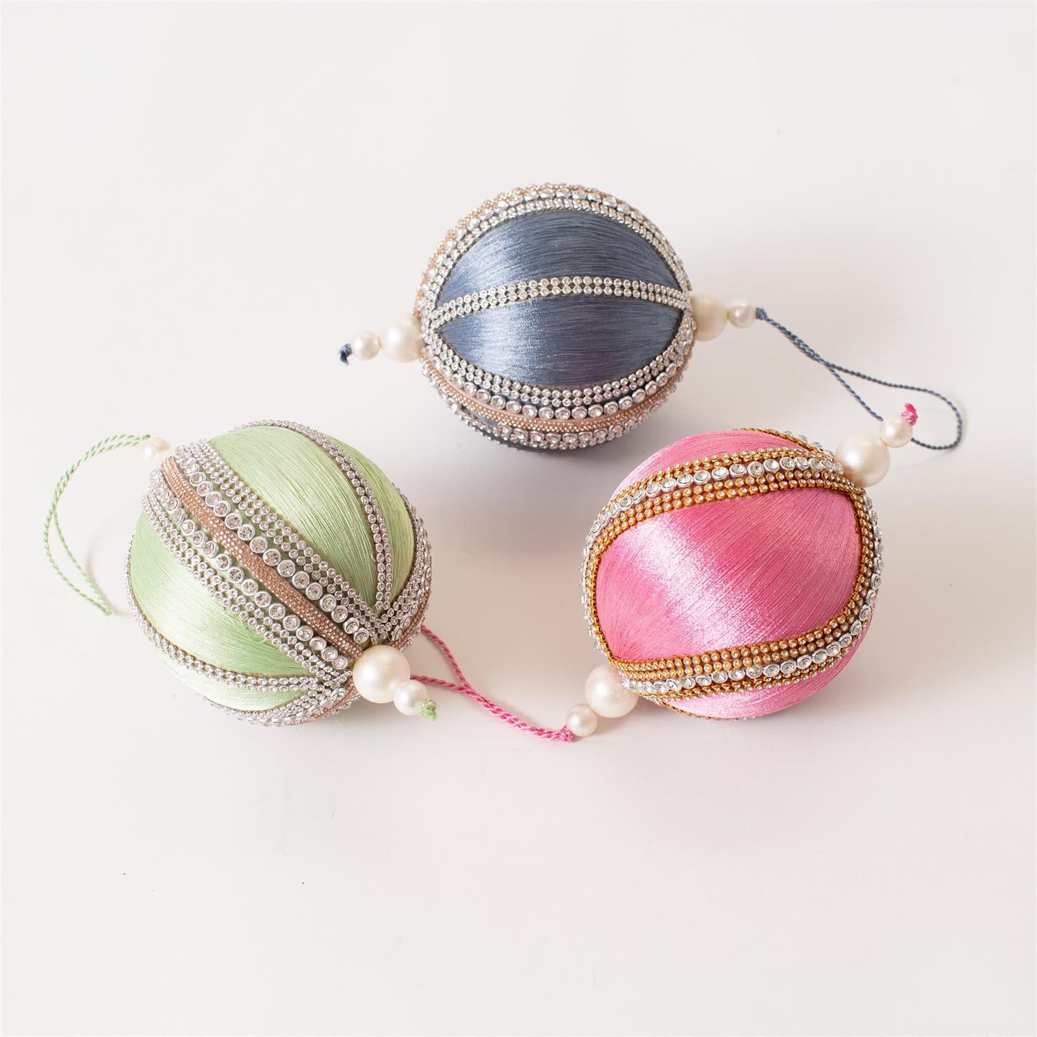Ornaments - Silken Sparkle (3 Colors)