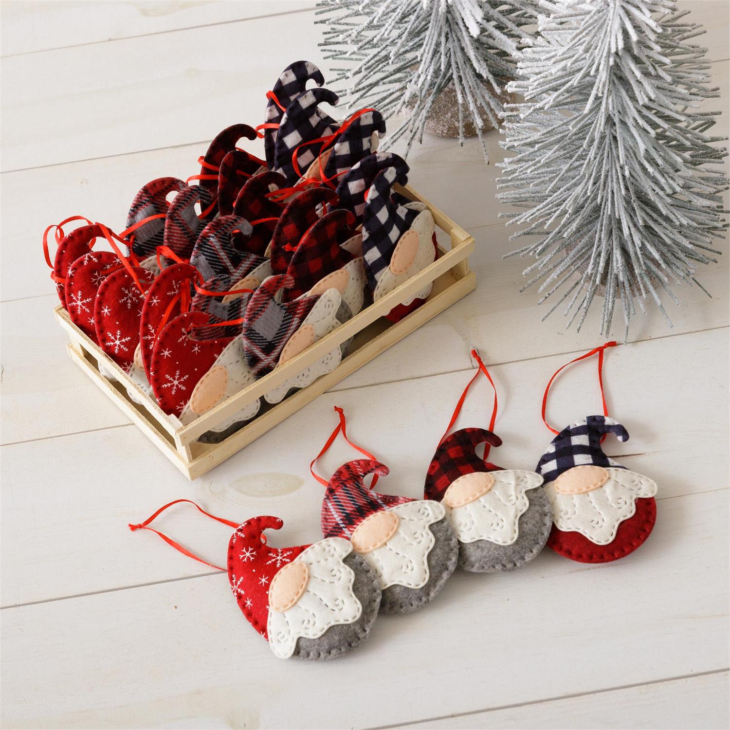 Crate Of 24 - Felt Winter Gnomes