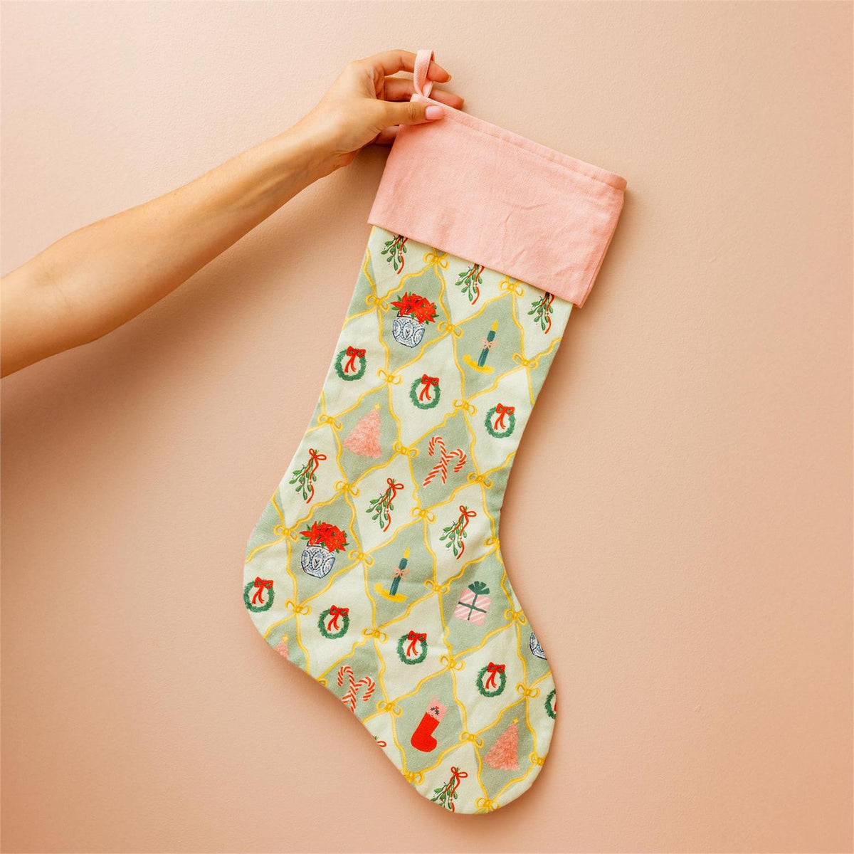 Christmas Blush Wonderland Stocking