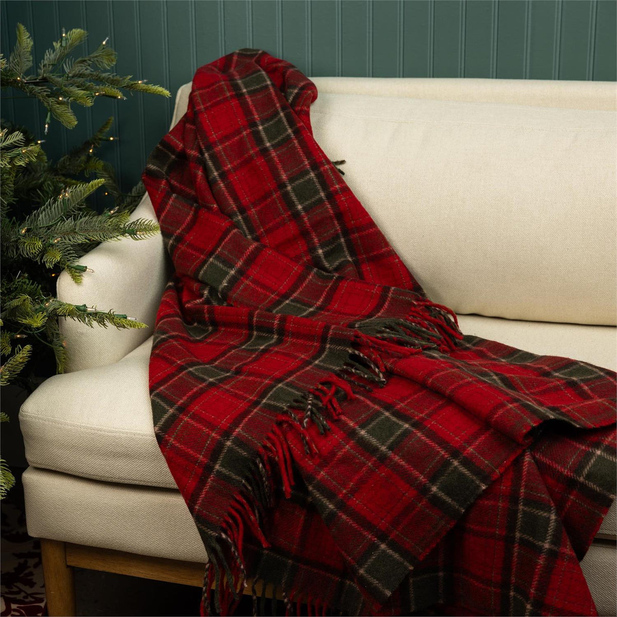 Throw - Windsor Tartan Plaid, Fringed