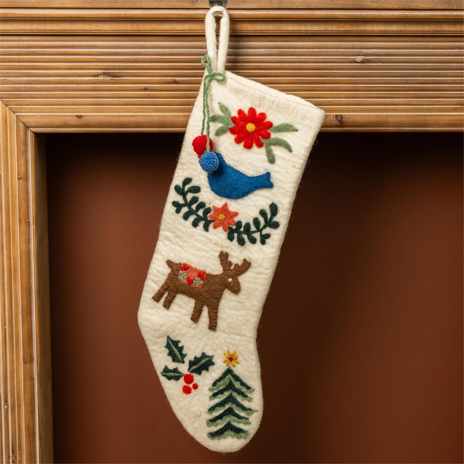Stocking - Wool Winter Folklore